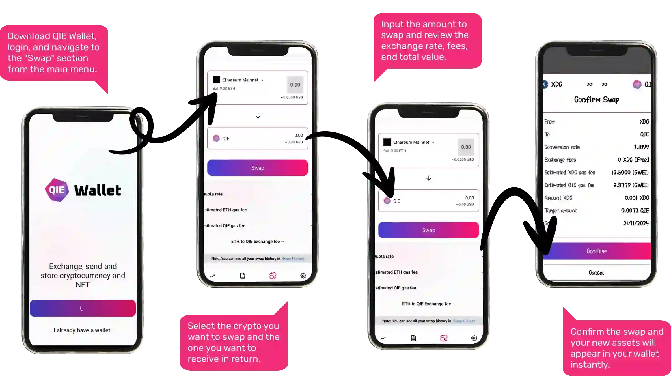 How to Swap Crypto in QIE Wallet